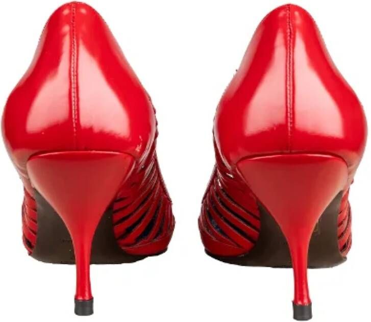 Miu Pre-owned Leather heels Red Dames