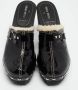 Miu Pre-owned Leather mules Black Dames - Thumbnail 2