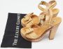 Miu Pre-owned Leather sandals Beige Dames - Thumbnail 9