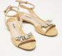 Miu Pre-owned Leather sandals Beige Dames - Thumbnail 4