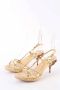 Miu Pre-owned Leather sandals Beige Dames - Thumbnail 3