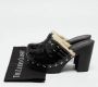 Miu Pre-owned Leather sandals Black Dames - Thumbnail 9