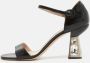 Miu Pre-owned Leather sandals Black Dames - Thumbnail 2