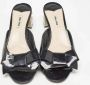 Miu Pre-owned Leather sandals Black Dames - Thumbnail 3