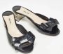 Miu Pre-owned Leather sandals Black Dames - Thumbnail 4