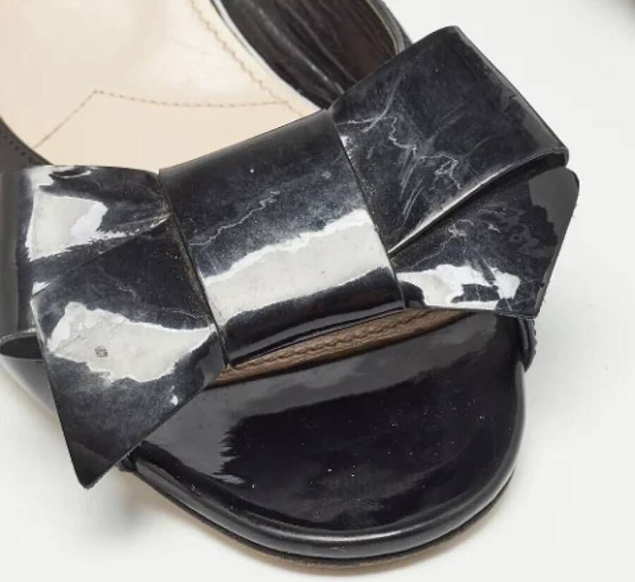 Miu Pre-owned Leather sandals Black Dames