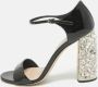 Miu Pre-owned Leather sandals Black Dames - Thumbnail 2