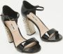 Miu Pre-owned Leather sandals Black Dames - Thumbnail 4