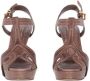 Miu Pre-owned Leather sandals Brown Dames - Thumbnail 3