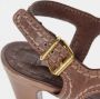 Miu Pre-owned Leather sandals Brown Dames - Thumbnail 10