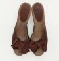 Miu Pre-owned Leather sandals Brown Dames - Thumbnail 3