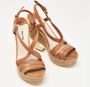 Miu Pre-owned Leather sandals Brown Dames - Thumbnail 2