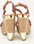 Miu Pre-owned Leather sandals Brown Dames - Thumbnail 3