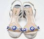 Miu Pre-owned Leather sandals Gray Dames - Thumbnail 3