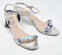 Miu Pre-owned Leather sandals Gray Dames - Thumbnail 4