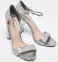 Miu Pre-owned Leather sandals Gray Dames - Thumbnail 4