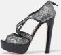 Miu Pre-owned Leather sandals Gray Dames - Thumbnail 2