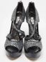 Miu Pre-owned Leather sandals Gray Dames - Thumbnail 3