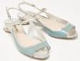 Miu Pre-owned Leather sandals Gray Dames - Thumbnail 3