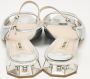 Miu Pre-owned Leather sandals Gray Dames - Thumbnail 4