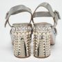 Miu Pre-owned Leather sandals Gray Dames - Thumbnail 5