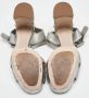 Miu Pre-owned Leather sandals Gray Dames - Thumbnail 6