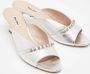 Miu Pre-owned Leather sandals Gray Dames - Thumbnail 2