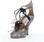 Miu Pre-owned Leather sandals Gray Dames - Thumbnail 3