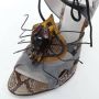 Miu Pre-owned Leather sandals Gray Dames - Thumbnail 6