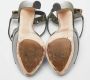 Miu Pre-owned Leather sandals Green Dames - Thumbnail 6