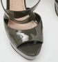 Miu Pre-owned Leather sandals Green Dames - Thumbnail 7