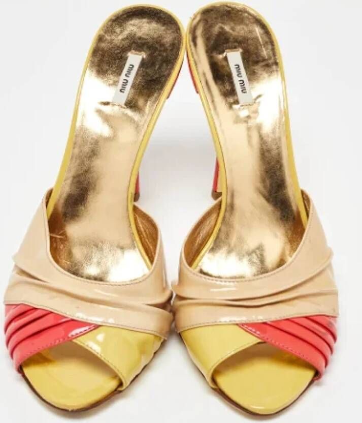 Miu Pre-owned Leather sandals Multicolor Dames