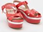 Miu Pre-owned Leather sandals Red Dames - Thumbnail 4