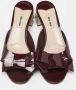 Miu Pre-owned Leather sandals Red Dames - Thumbnail 3