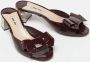 Miu Pre-owned Leather sandals Red Dames - Thumbnail 4