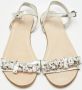 Miu Pre-owned Leather sandals White Dames - Thumbnail 3