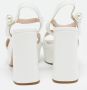 Miu Pre-owned Leather sandals White Dames - Thumbnail 3