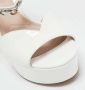 Miu Pre-owned Leather sandals White Dames - Thumbnail 5