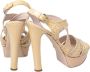 Miu Pre-owned Leather sandals Yellow Dames - Thumbnail 4