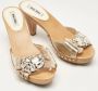 Miu Pre-owned Leather sandals Yellow Dames - Thumbnail 4