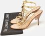 Miu Pre-owned Leather sandals Yellow Dames - Thumbnail 7