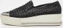 Miu Pre-owned Leather sneakers Black Dames - Thumbnail 2