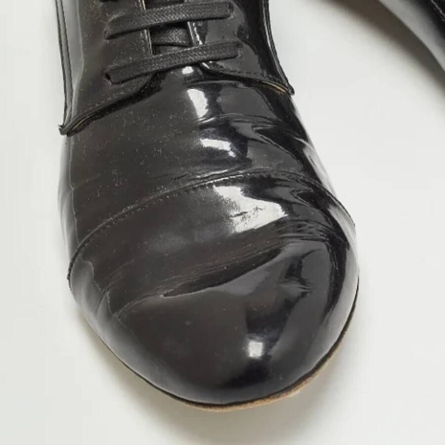 Miu Pre-owned Leather sneakers Black Dames