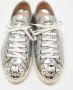 Miu Pre-owned Leather sneakers Gray Dames - Thumbnail 3