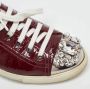 Miu Pre-owned Leather sneakers Red Dames - Thumbnail 7