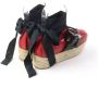 Miu Pre-owned Leather sneakers Red Dames - Thumbnail 3