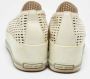 Miu Pre-owned Leather sneakers White Dames - Thumbnail 5