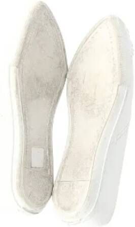 Miu Pre-owned Leather sneakers White Dames