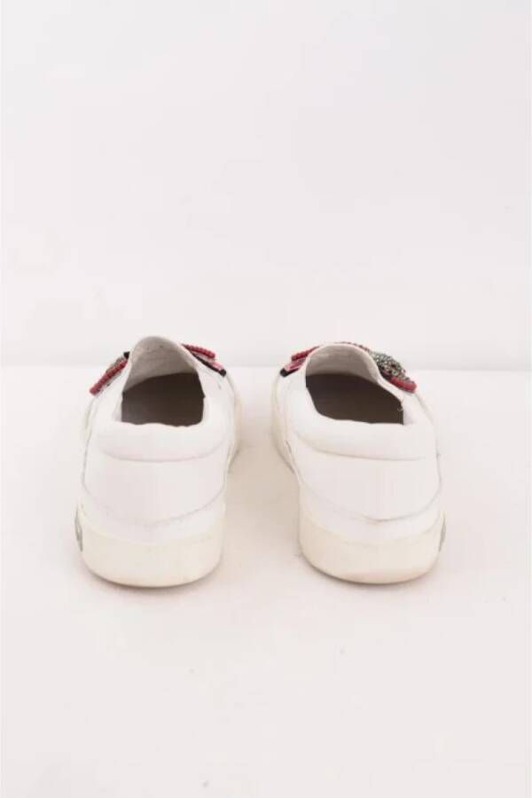 Miu Pre-owned Leather sneakers White Dames