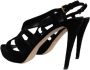 Miu Pre-owned Linen sandals Black Dames - Thumbnail 2